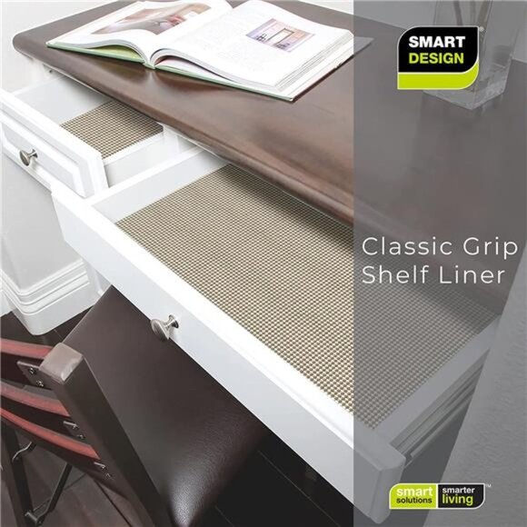 Smart Design Classic Grip Shelf Liner - 12 Inch x 20 Feet - Non Adhesive - Picture 5 of 5